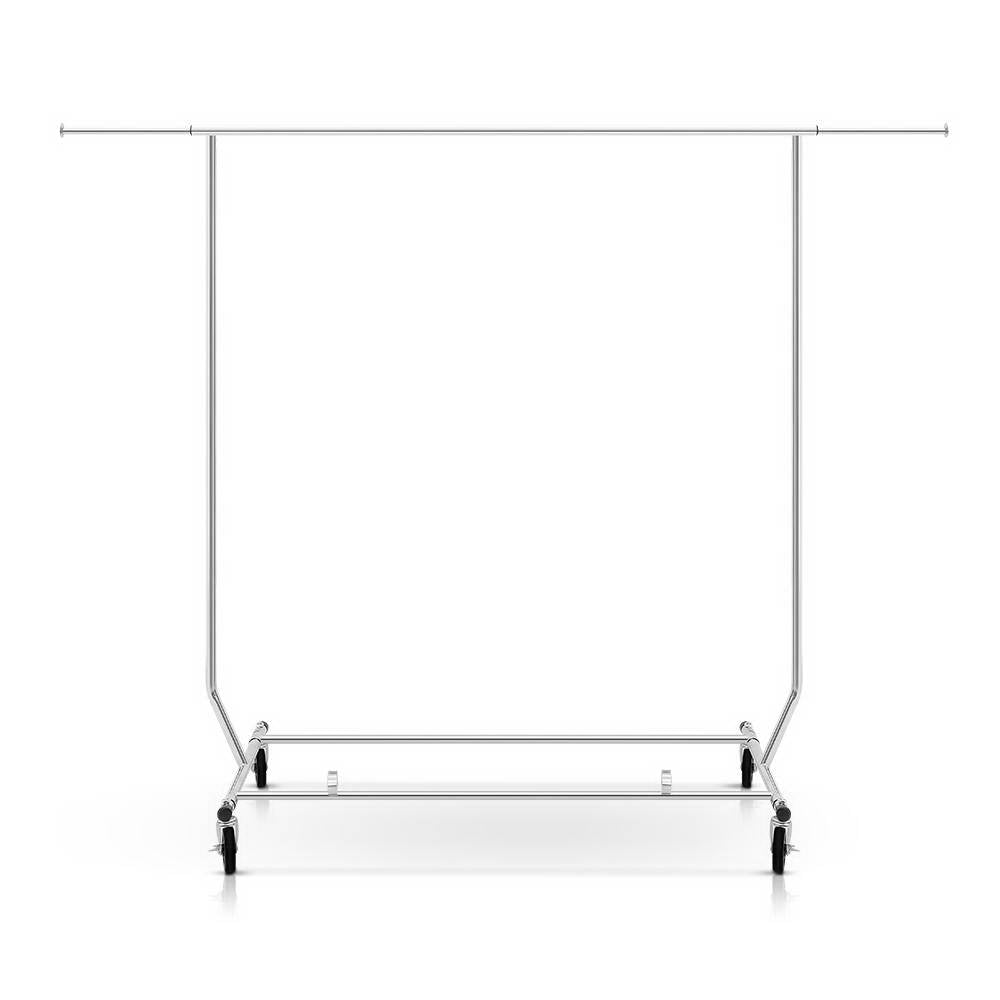 Artiss Clothes Rack Single Rail Coat Stand Adjustable Hanger