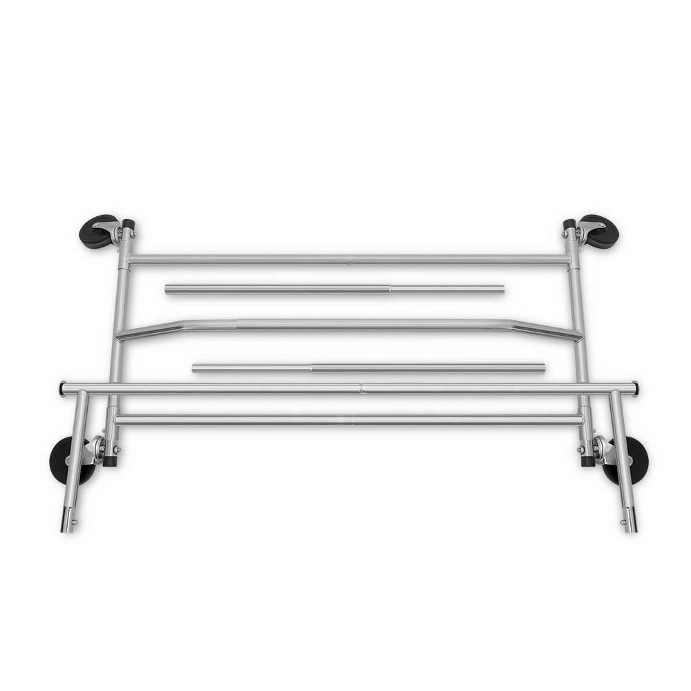 Artiss Clothes Rack Single Rail Coat Stand Adjustable Hanger