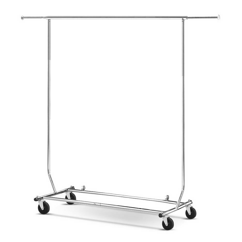 Artiss Clothes Rack Single Rail Coat Stand Adjustable Hanger